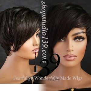 100%human hair pixie wig